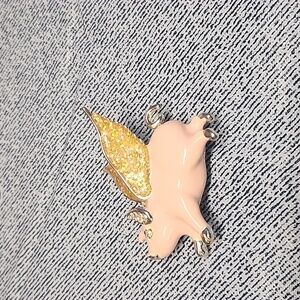 Napier Vintage Flying Pig Brooch